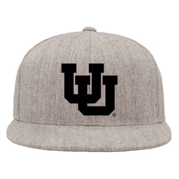 Heather Gray Classic Flat Bill Snapback