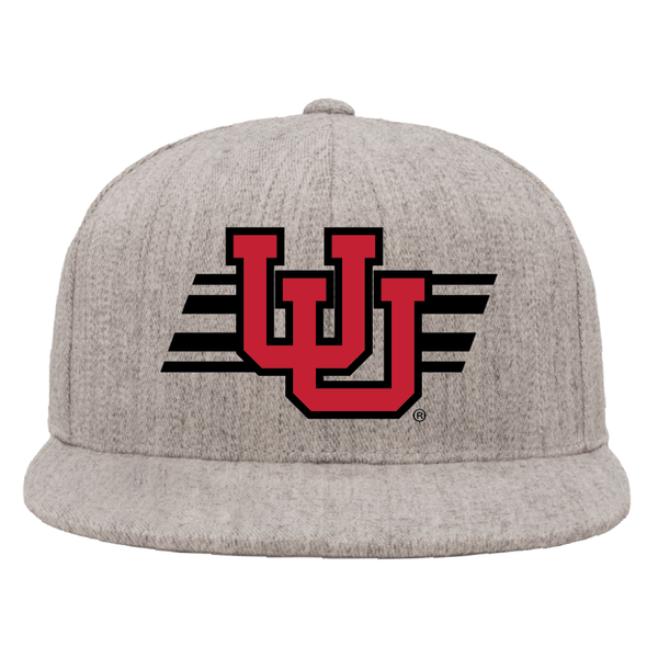 Heather Gray Classic Flat Bill Snapback