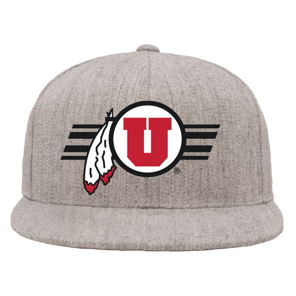 Heather Gray Classic Flat Bill Snapback