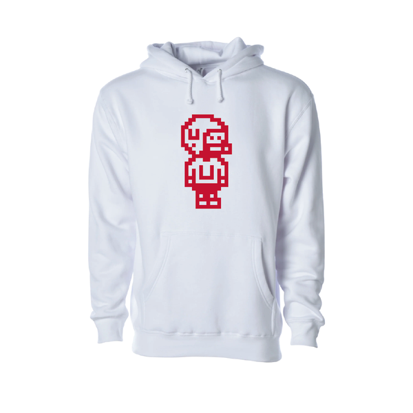 Pixel Football  Embroidered Hoodie