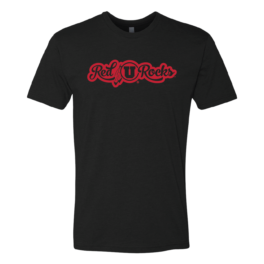 Red Rocks Script Mens T-Shirt