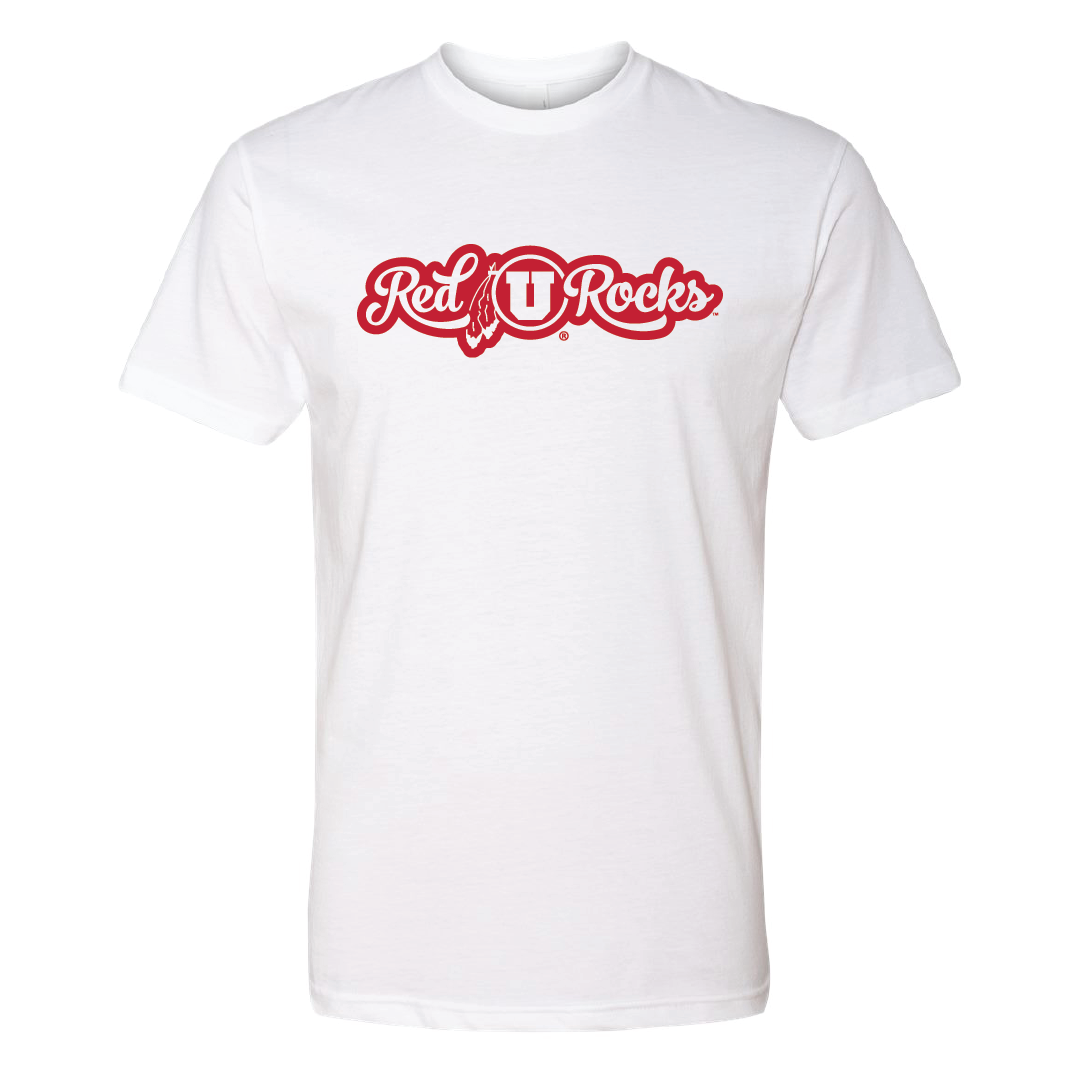 Red Rocks Script Mens T-Shirt
