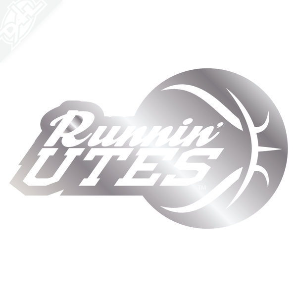 Runnin' Utes Ball Vinyl Decal