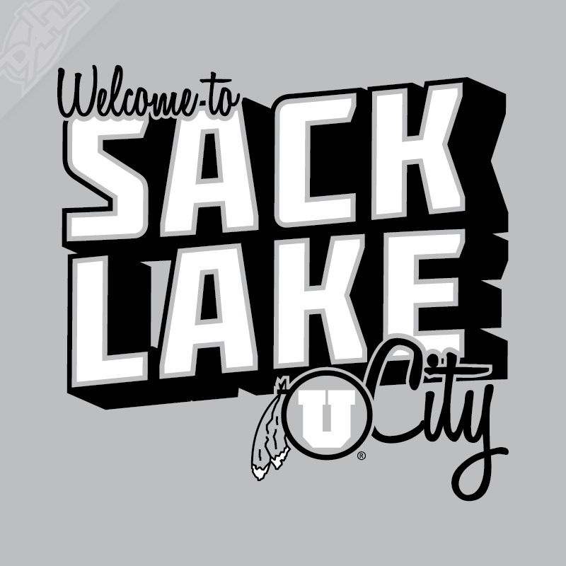 Sack Lake City 2 Color Vinyl Decal