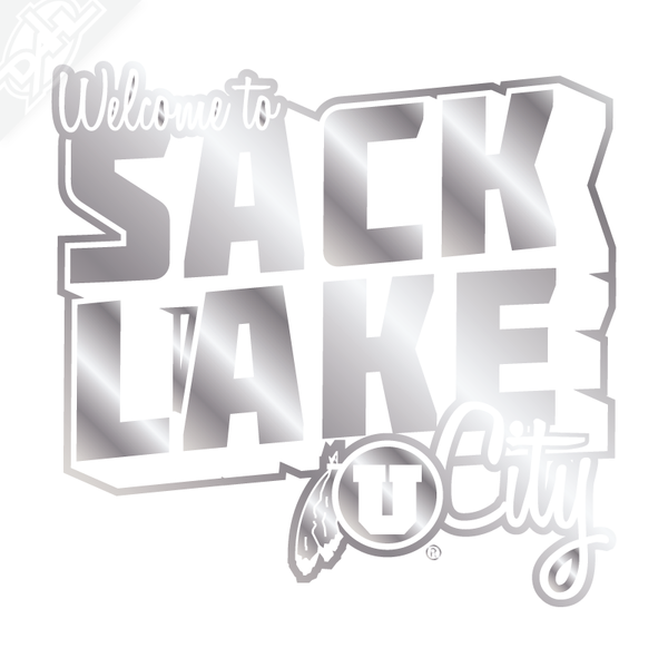 Sack Lake City Outlined Vinyl Decal