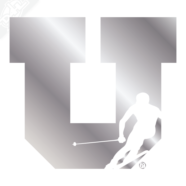 Block U Ski Vinyl Decal