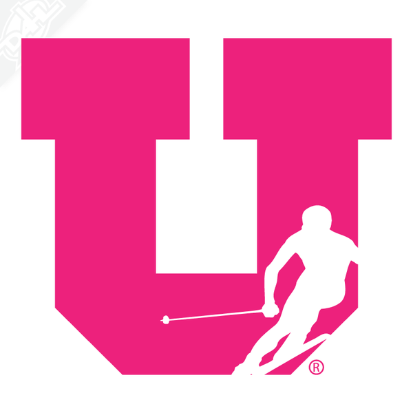 Block U Ski Vinyl Decal