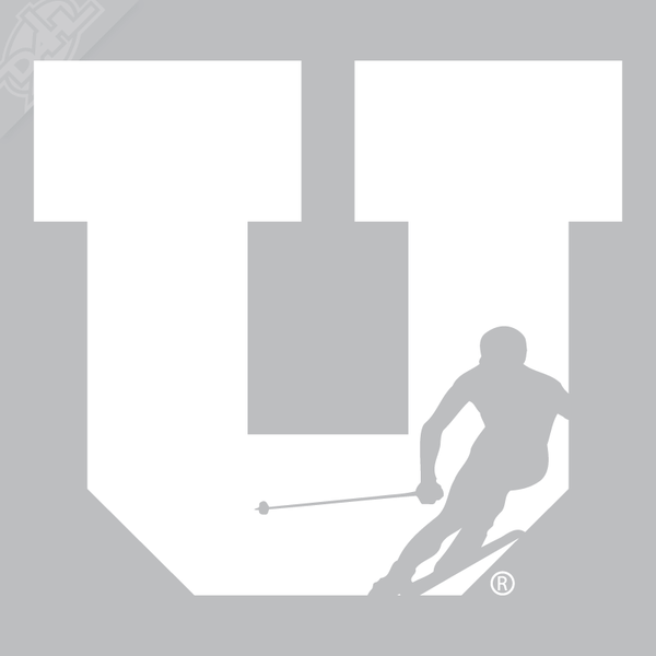 Block U Ski Vinyl Decal