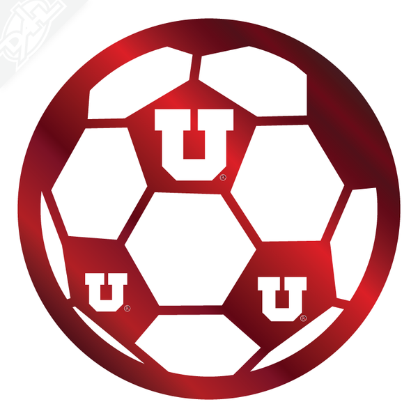 Block U Soccer Vinyl Decal