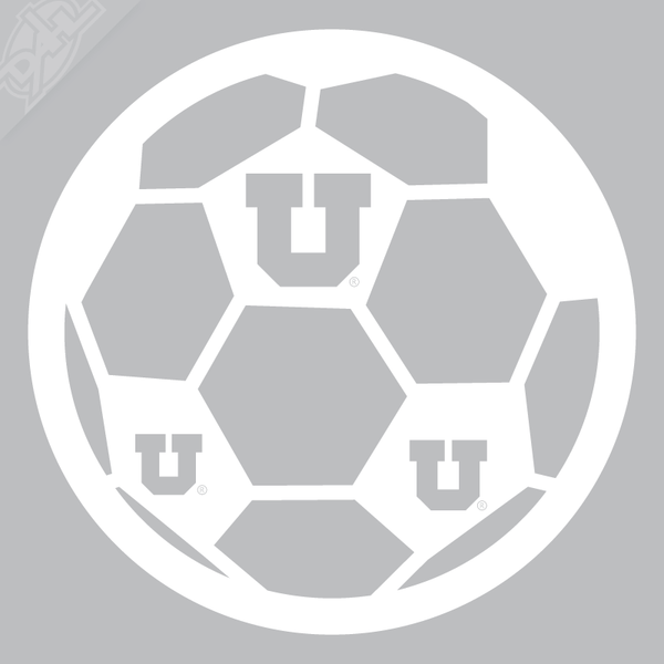 Block U Soccer Vinyl Decal