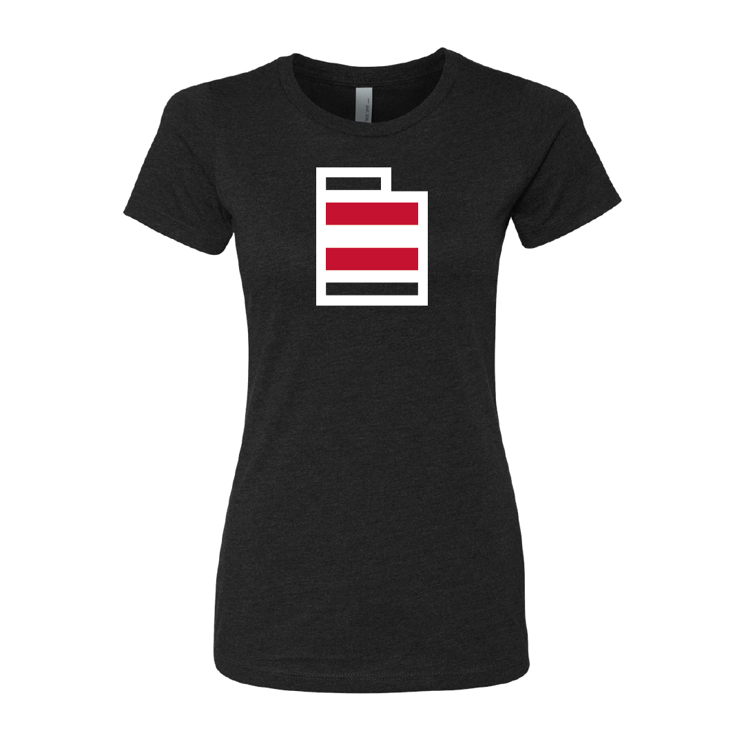 State W/Utah Stripe Womens T-Shirt