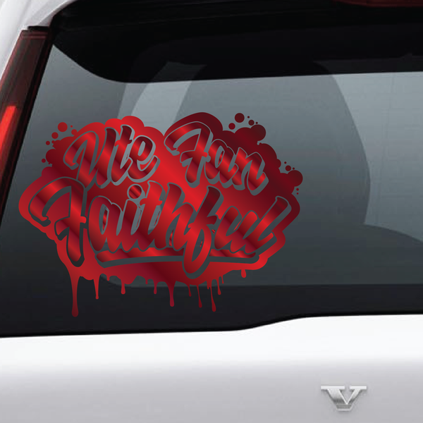 Utah Fan Faithful Drip Vinyl Decal