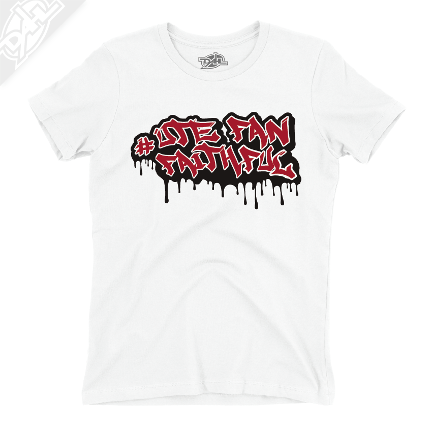 Ute Fan Faithful Graffiti - Womens T-Shirt