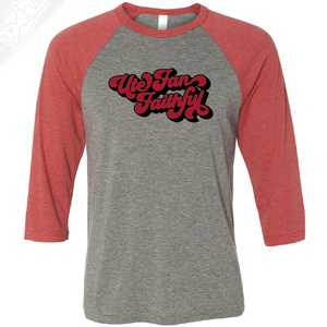 Ute Fan Faithful Retro - 3/4 Sleeve Baseball Shirt