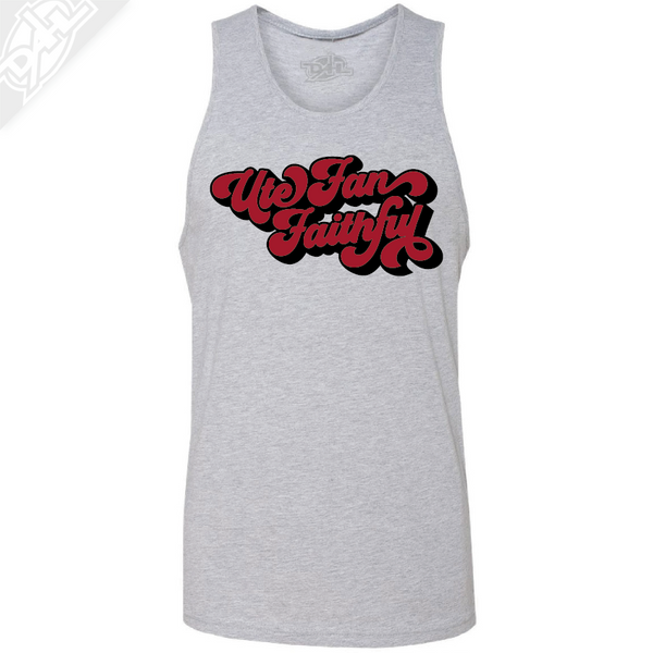 Ute Fan Faithful Retro - Mens Tank Top