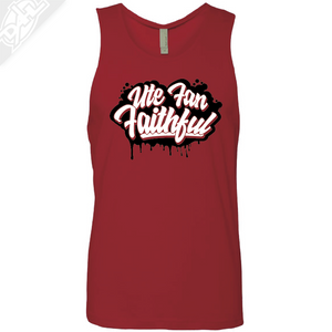 Ute Fan Faithful Script - Mens Tank Top