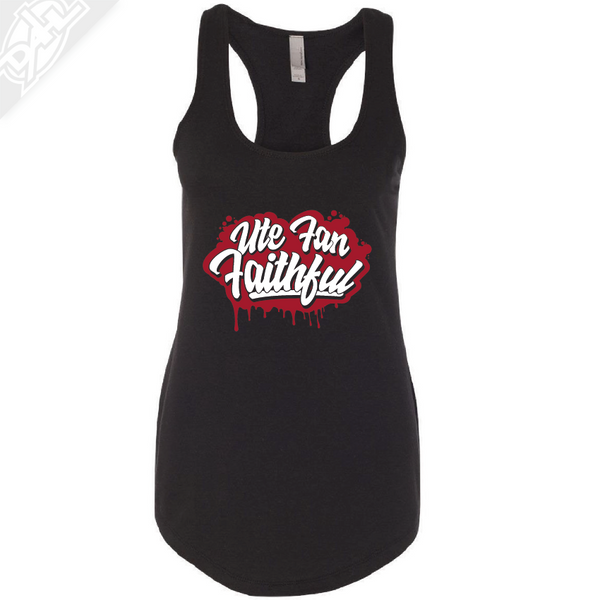 Ute Fan Faithful Script - Womens Tank Top