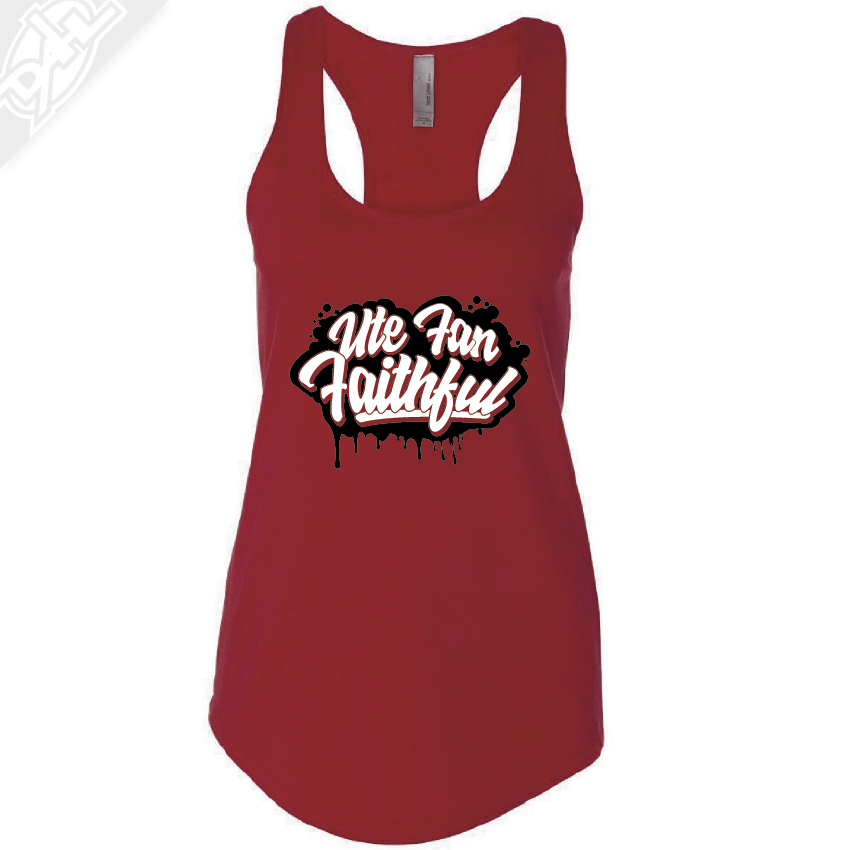 Ute Fan Faithful Script - Womens Tank Top