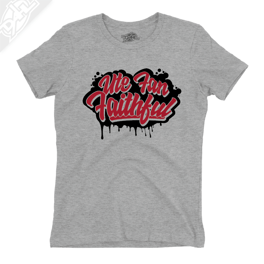 Ute Fan Faithful Script - Womens T-Shirt