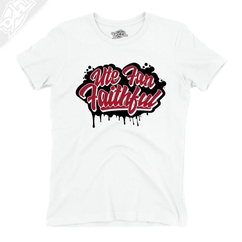 Ute Fan Faithful Script - Womens T-Shirt