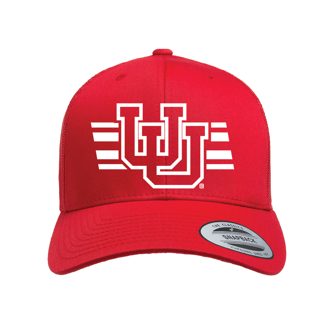 Interlocking UU W/Utah Stripe Single Color Hats