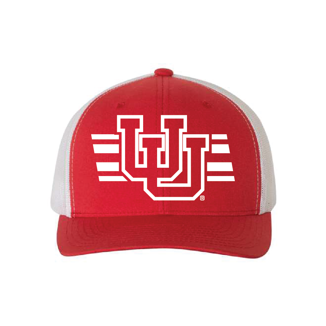 Interlocking UU W/Utah Stripe Single Color Hats