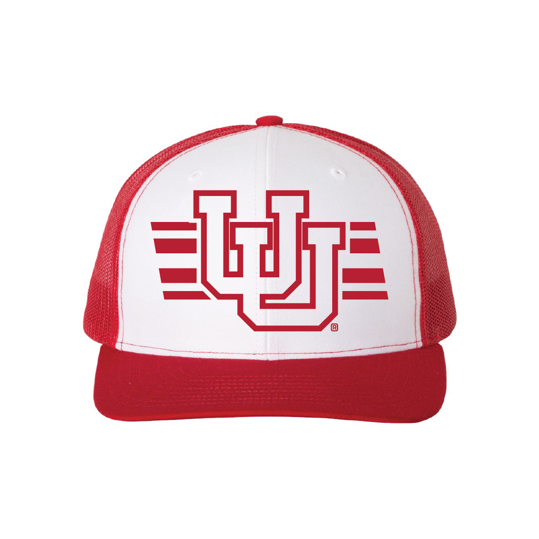 Interlocking UU W/Utah Stripe Single Color Hats