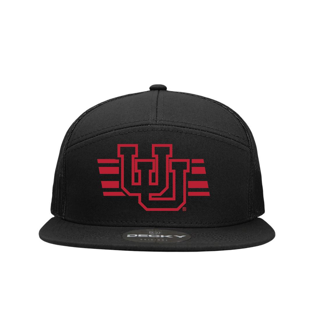 Interlocking UU W/Utah Stripe Single Color Hats