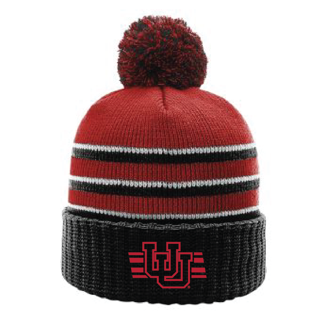 Interlocking UU W/Utah Stripe Single Color Hats