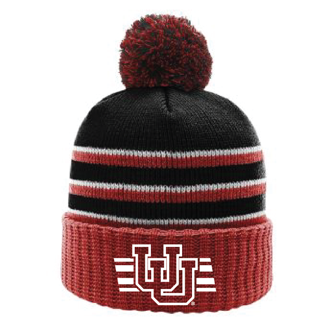 Interlocking UU W/Utah Stripe Single Color Hats