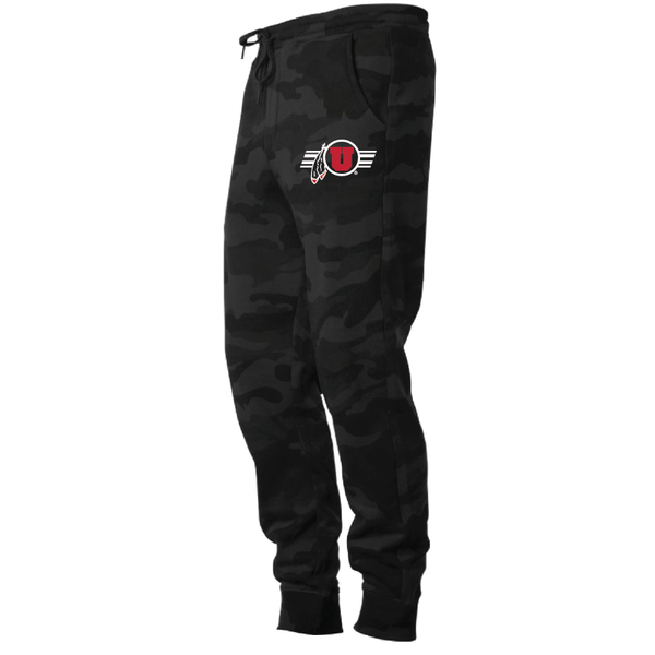 Men's Midweight Fleece Black Camo Joggers