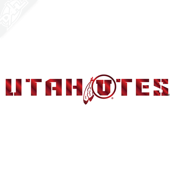 Utah Utes - Cicle and Feather Vinyl Decal