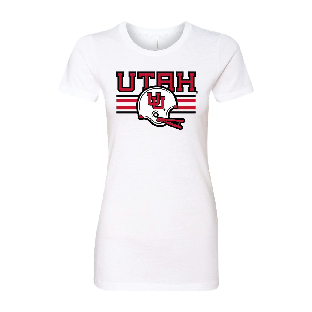 Interlocking UU Throwback Helmet Womens T-Shirt