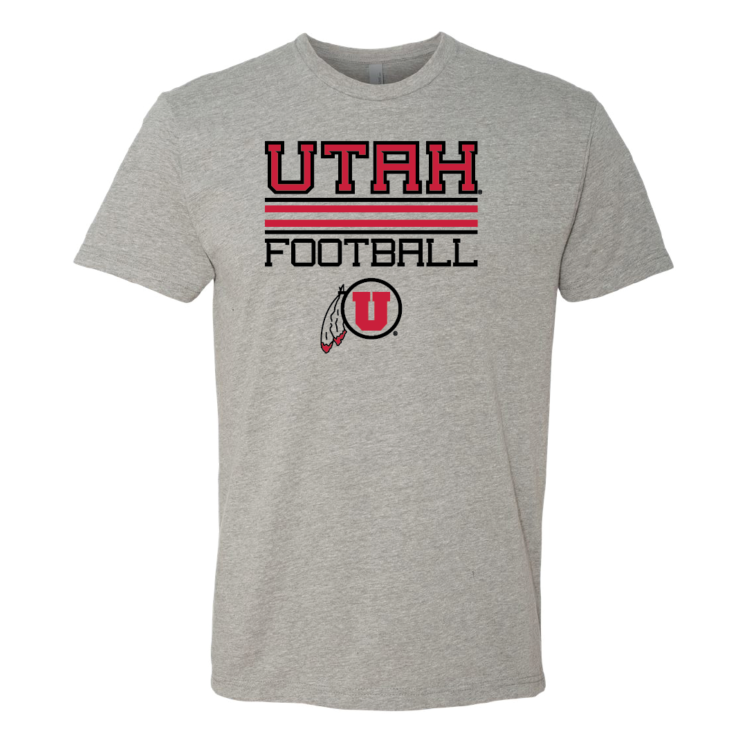 Utah Football - Circle and Feather Mens T-Shirt