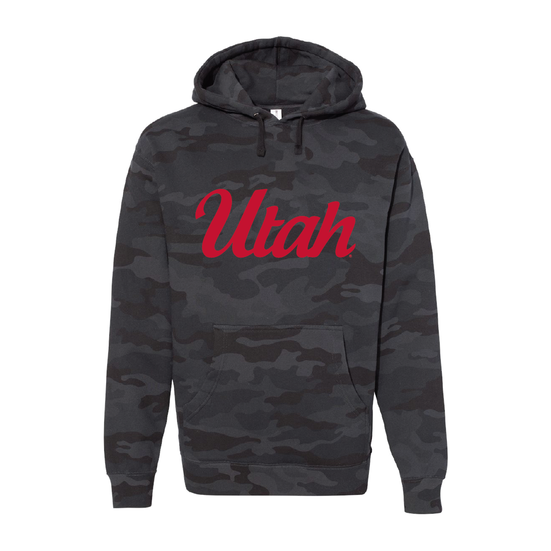 Utah Script  Embroidered Hoodie