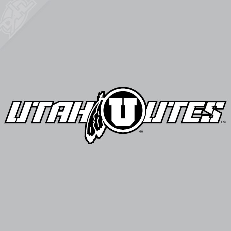 Utah Utes - Circle in Feather 2 Color Vinyl Decal
