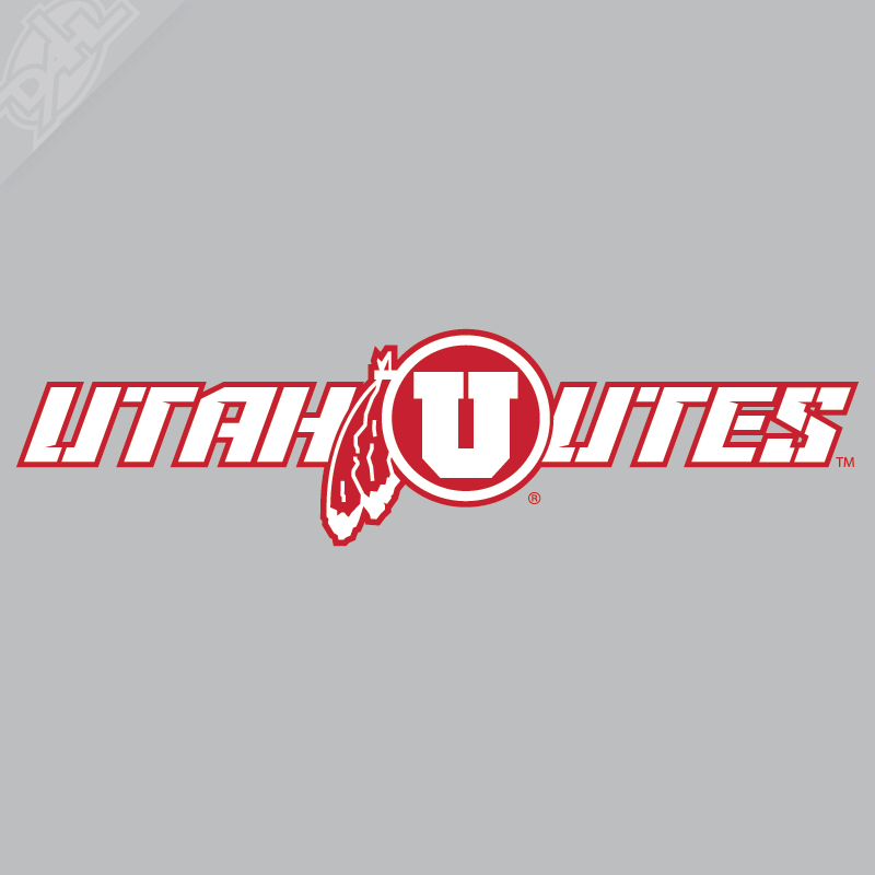 Utah Utes - Circle in Feather 2 Color Vinyl Decal