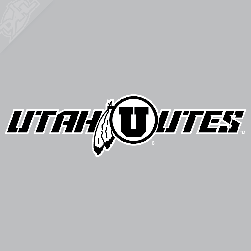 Utah Utes - Circle in Feather 2 Color Vinyl Decal