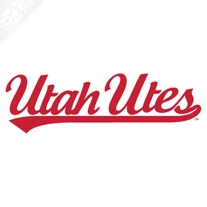 Utah Utes Script Vinyl Decal