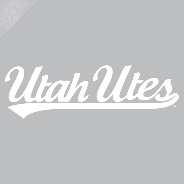 Utah Utes Script Vinyl Decal