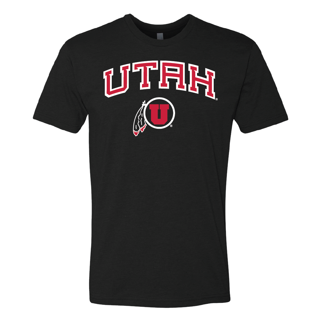 Utah Wordmark-Circle and FeatherMens T-Shirt