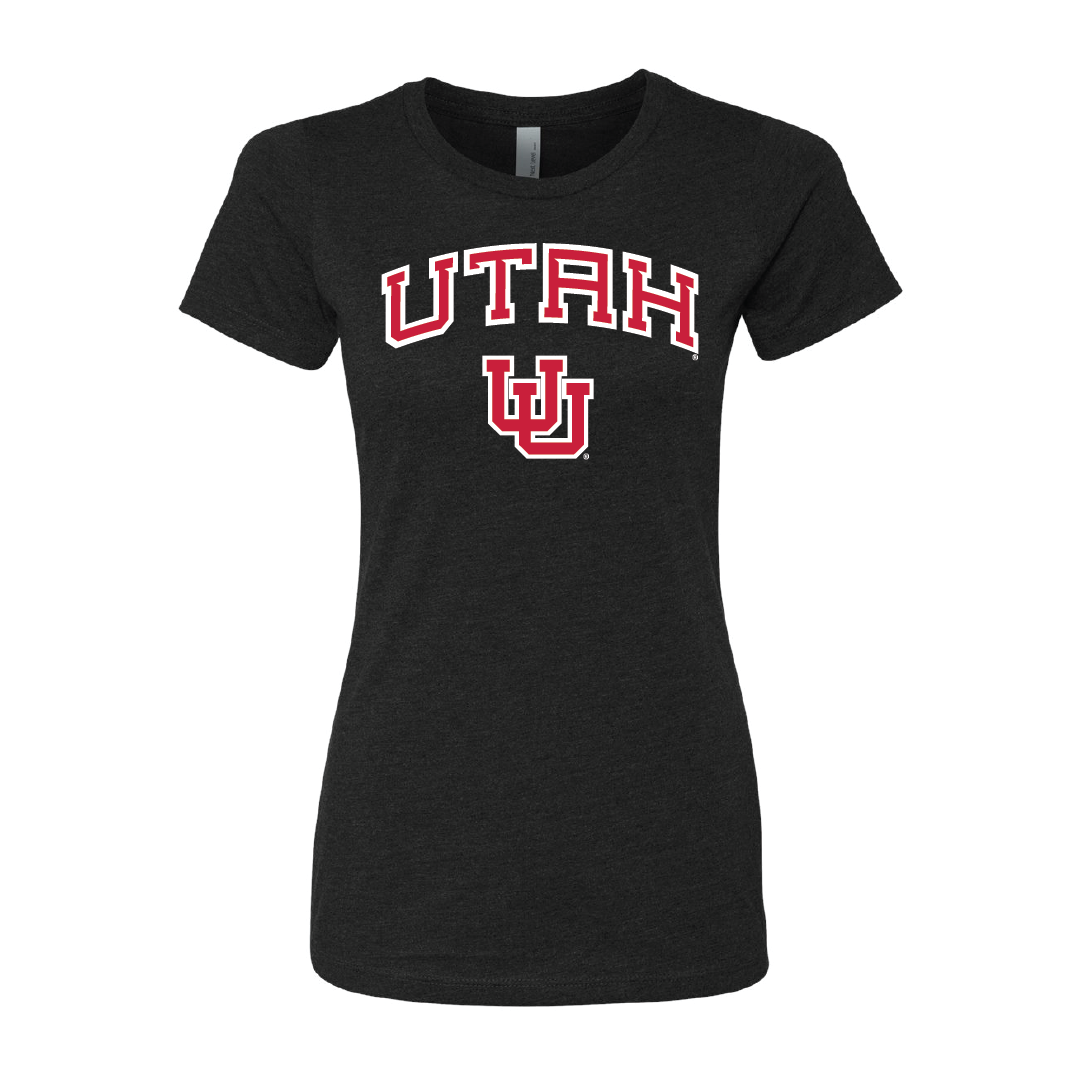 Utah Wordmark- Interlocking UU Womens T-Shirt