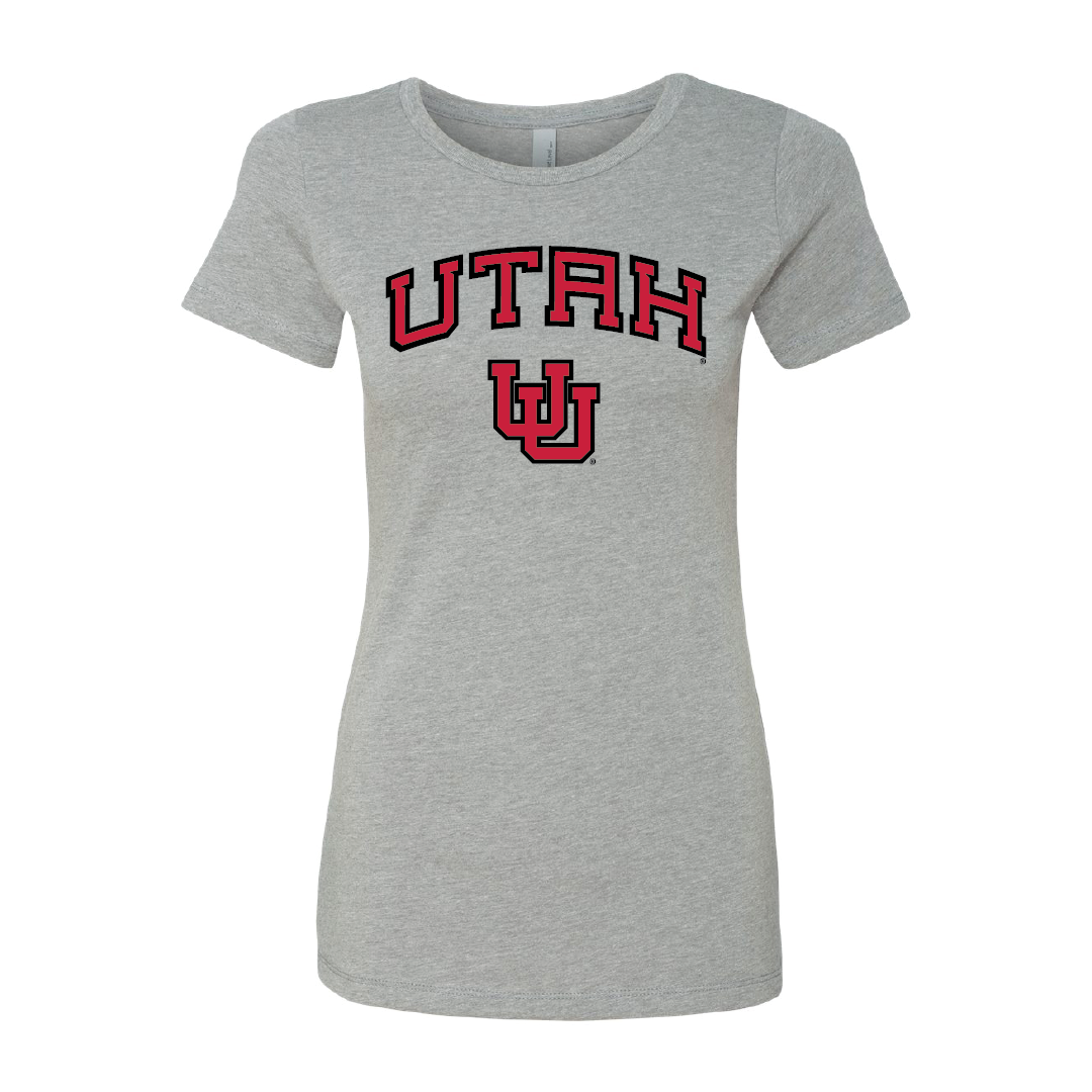 Utah Wordmark- Interlocking UU Womens T-Shirt