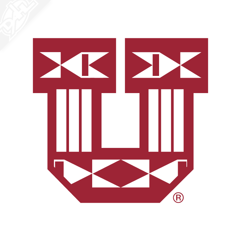 Ute Proud Block U Single Color Vinyl Decal