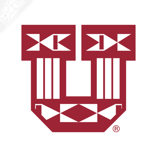 Ute Proud Block U Single Color Vinyl Decal