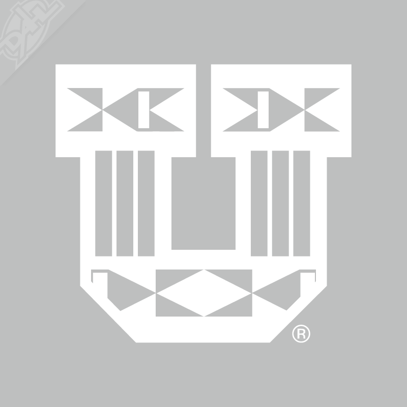 Ute Proud Block U Single Color Vinyl Decal