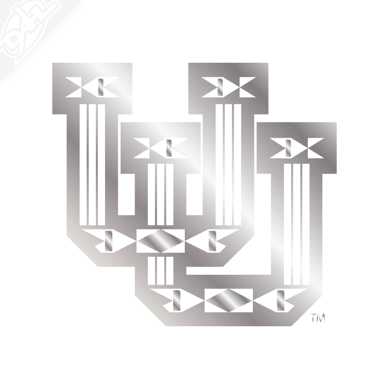 Ute Proud Interlocking UU Single Color Vinyl Decal