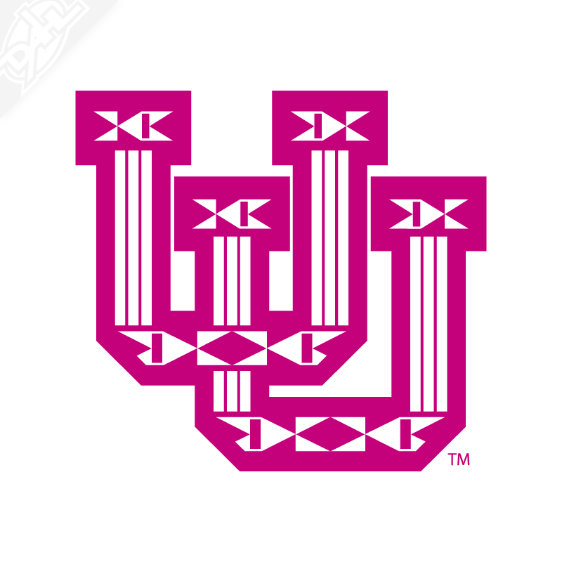 Ute Proud Interlocking UU Single Color Vinyl Decal