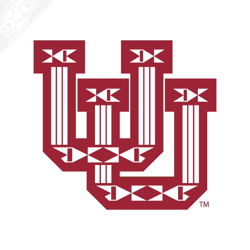 Ute Proud Interlocking UU Single Color Vinyl Decal