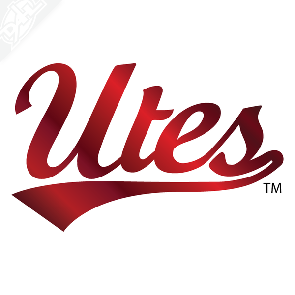 Utes Script Vinyl Decal